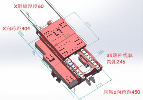 Slant bed cnc lathe drawing and diagram