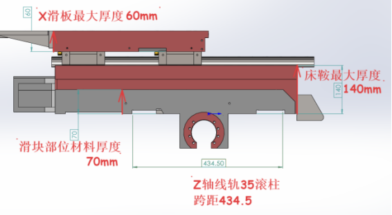 Slant bed cnc lathe drawing and diagram